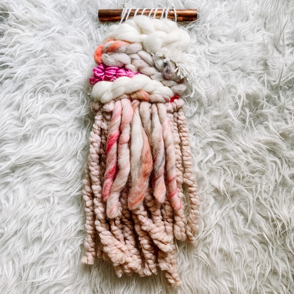 Boho woven wall art